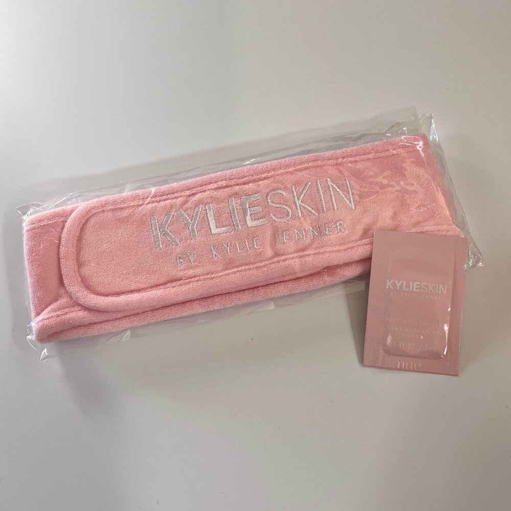 KYLIE SKIN headband skincare set